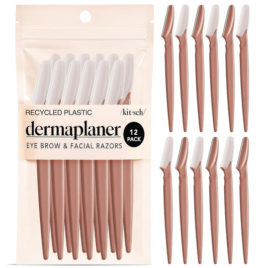 Dermaplaner Wenkbrauw- en Gezichtsscheermesjes – 12 stuks